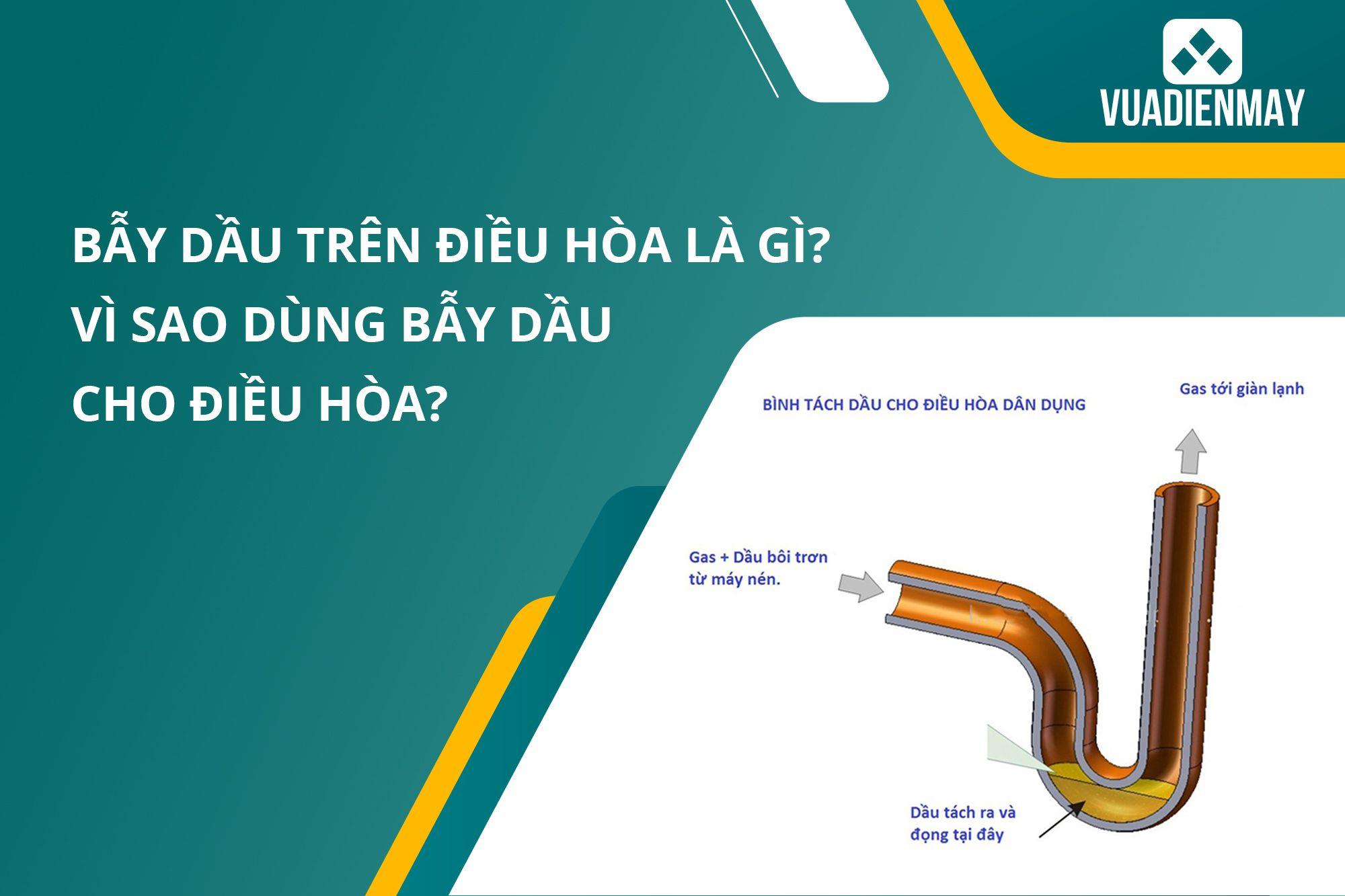 BẪY DẦU TRÊN ĐIỀU HÒA LÀ GÌ? VÌ SAO DÙNG BẪY DẦU CHO ĐIỀU HÒA? 