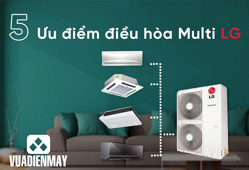 5 ưu điểm của điều hòa multi LG