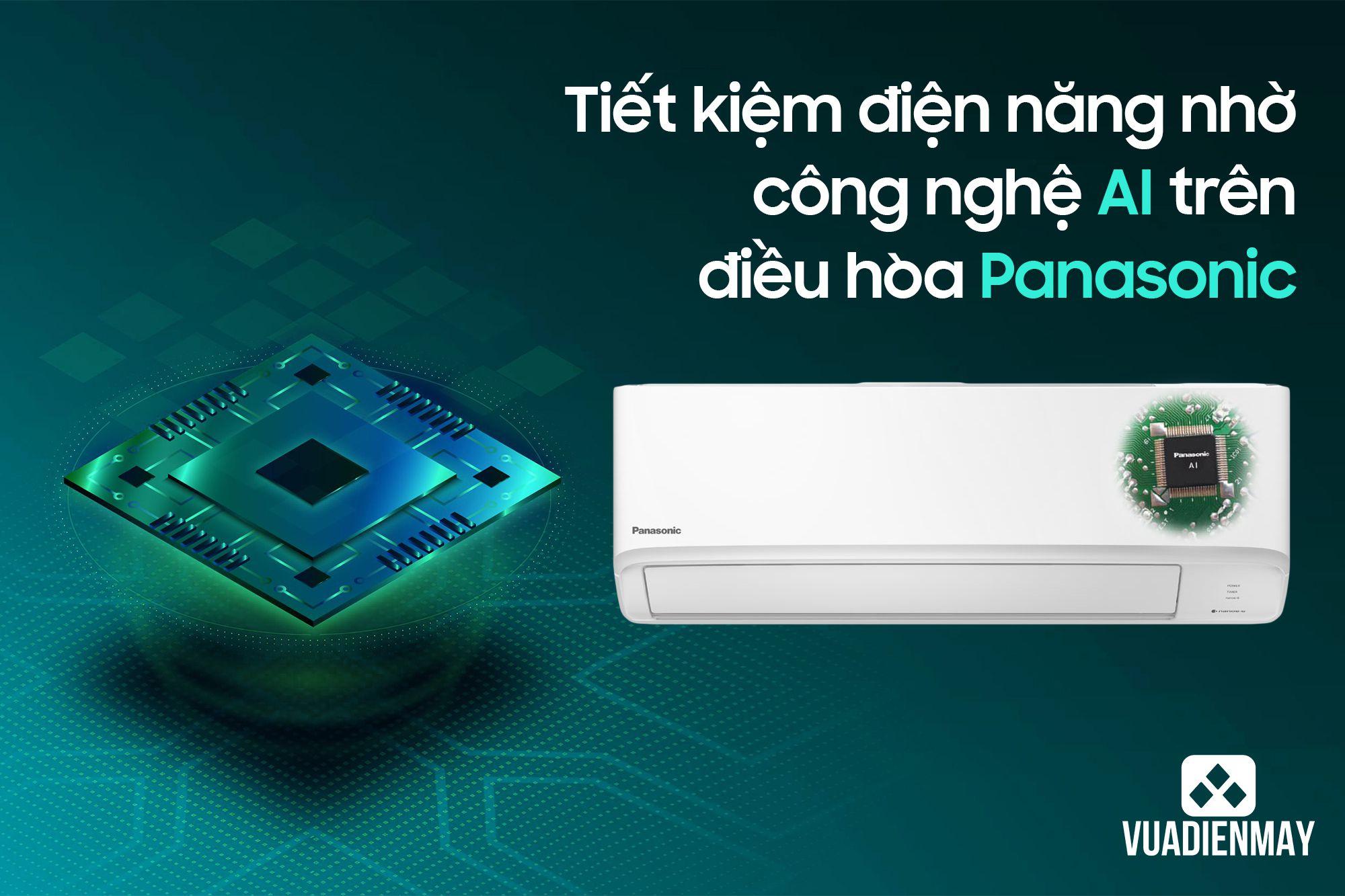 TIẾT KIỆM ĐIỆN NĂNG NHỜ CÔNG NGHỆ AI TRÊN ĐIỀU HÒA PANASONIC