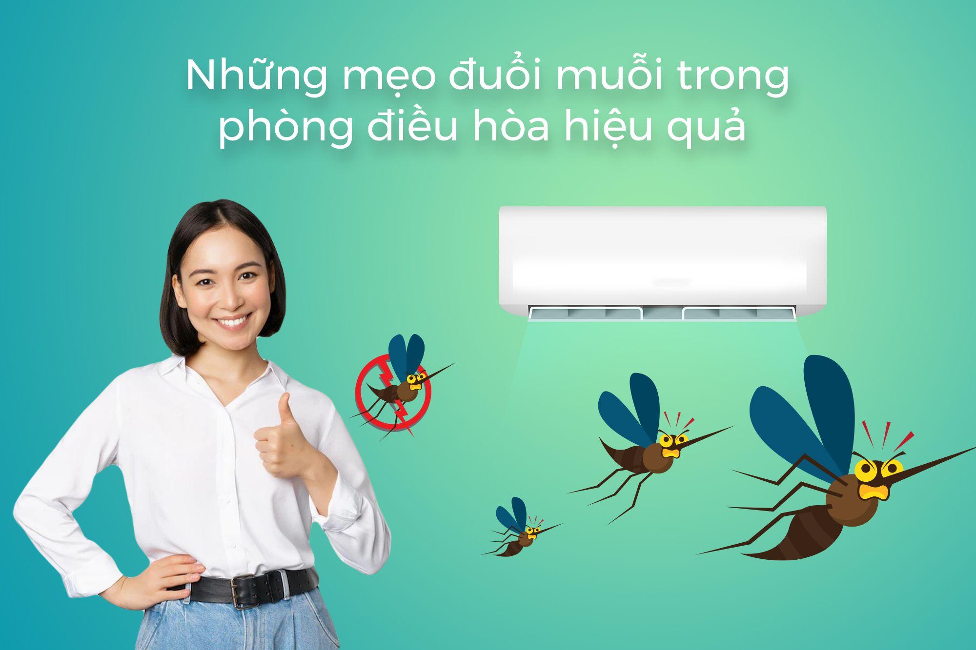 NHỮNG MẸO ĐUỔI MUỖI TRONG PHÒNG ĐIỀU HÒA HIỆU QUẢ 