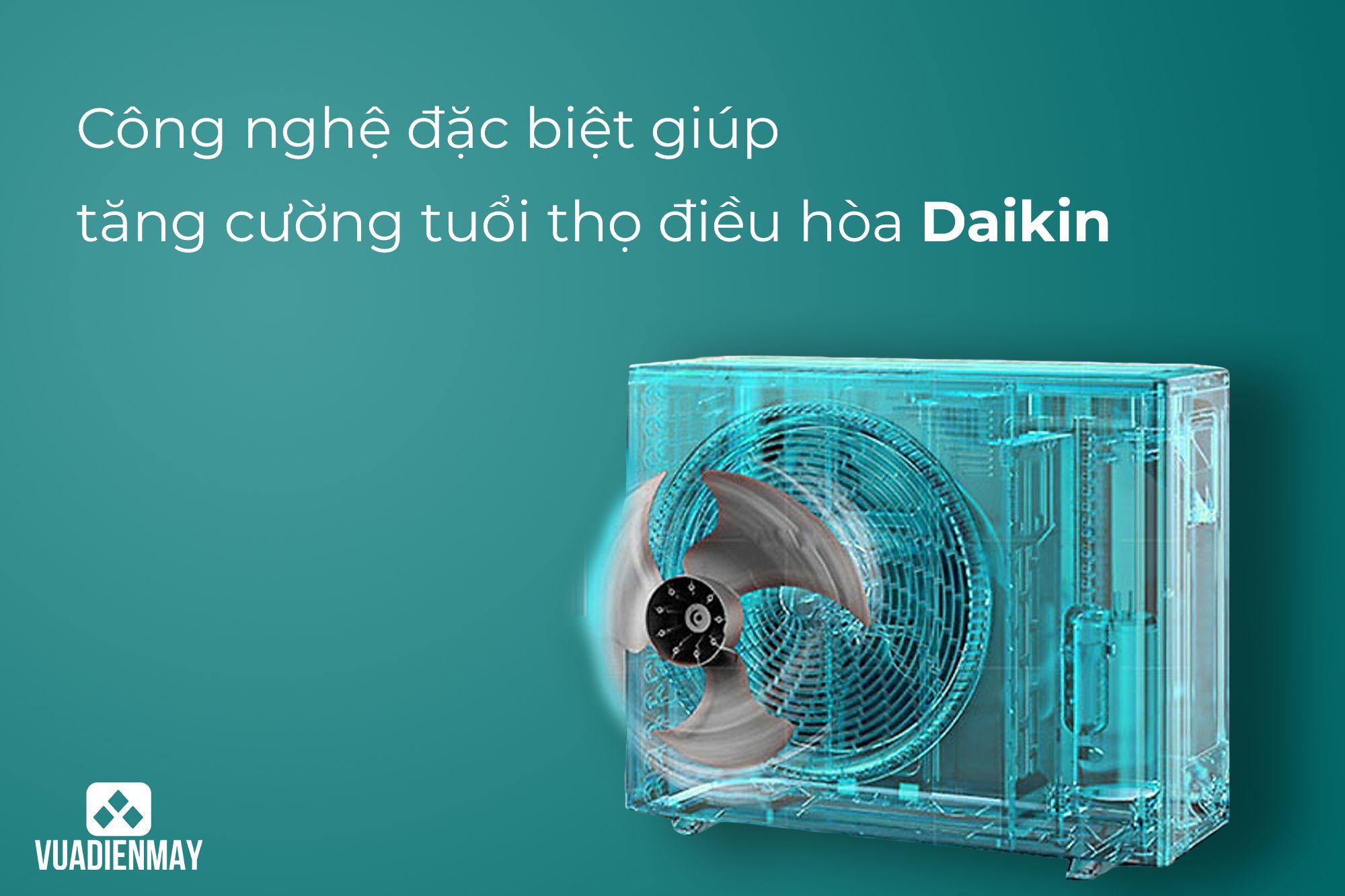 CÔNG NGHỆ ĐẶC BIỆT GIÚP TĂNG CƯỜNG TUỔI THỌ ĐIỀU HÒA DAIKIN