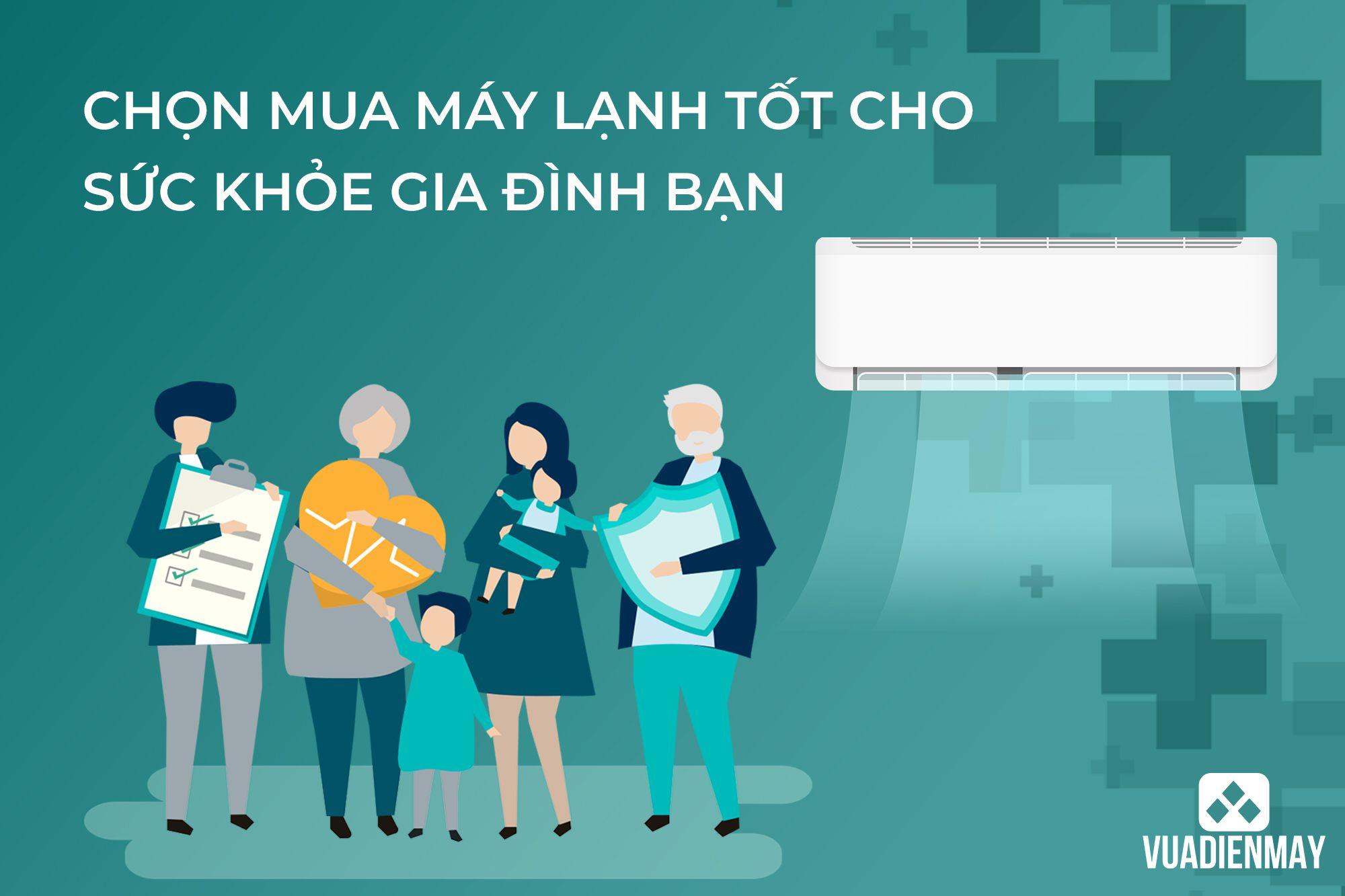 CHỌN MUA MÁY LẠNH TỐT CHO SỨC KHỎE GIA ĐÌNH BẠN