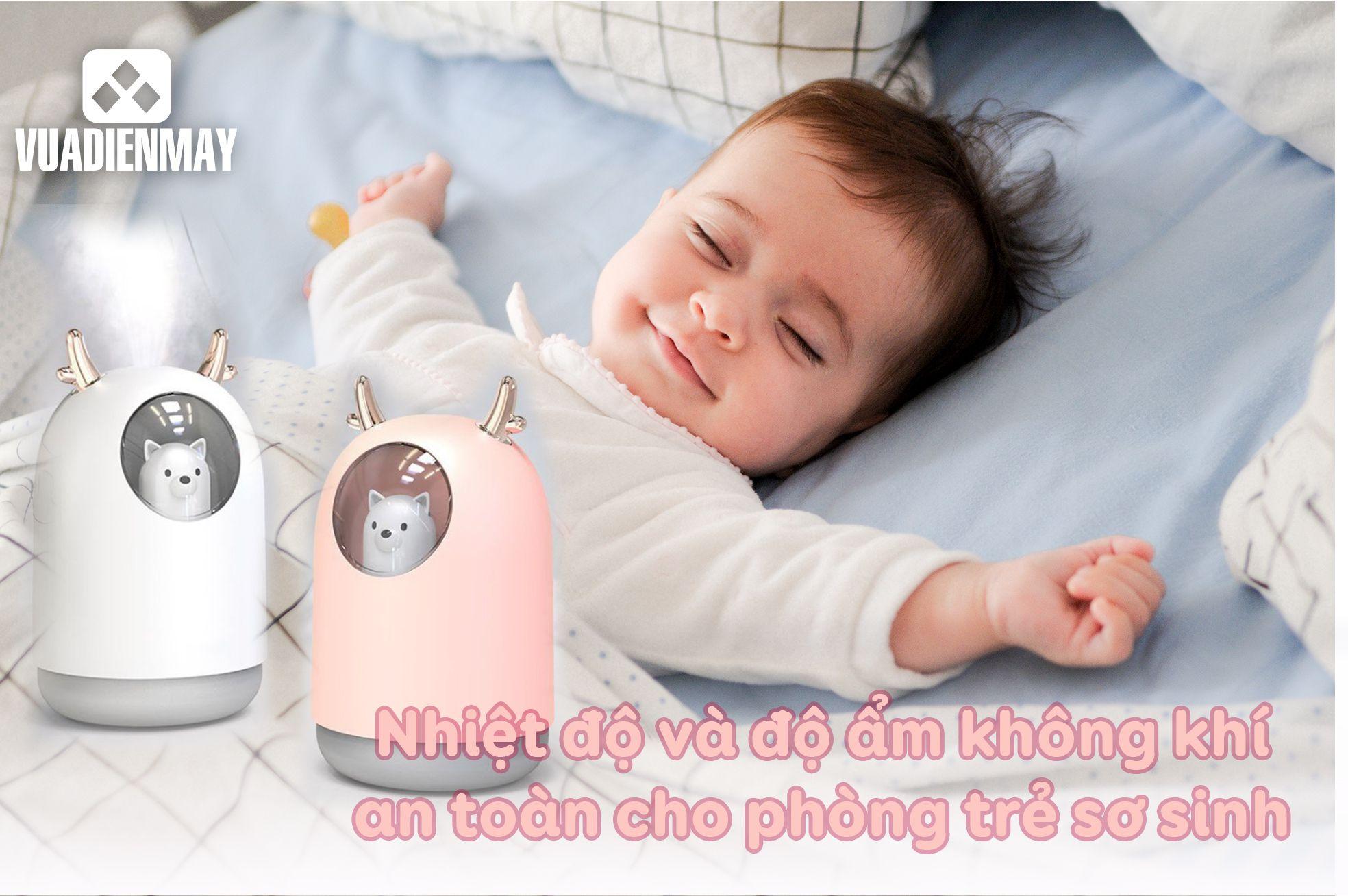 NHIỆT ĐỘ VÀ ĐỘ ẨM KHÔNG KHÍ AN TOÀN CHO PHÒNG TRẺ SƠ SINH