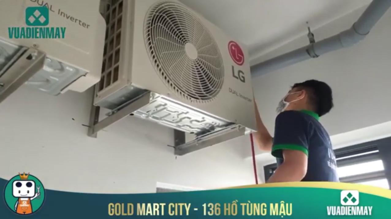 THỰC TẾ LẮP ĐẶT ĐIỀU HÒA TẠI GOLDMARK CITY | VUA ĐIỆN MÁY 