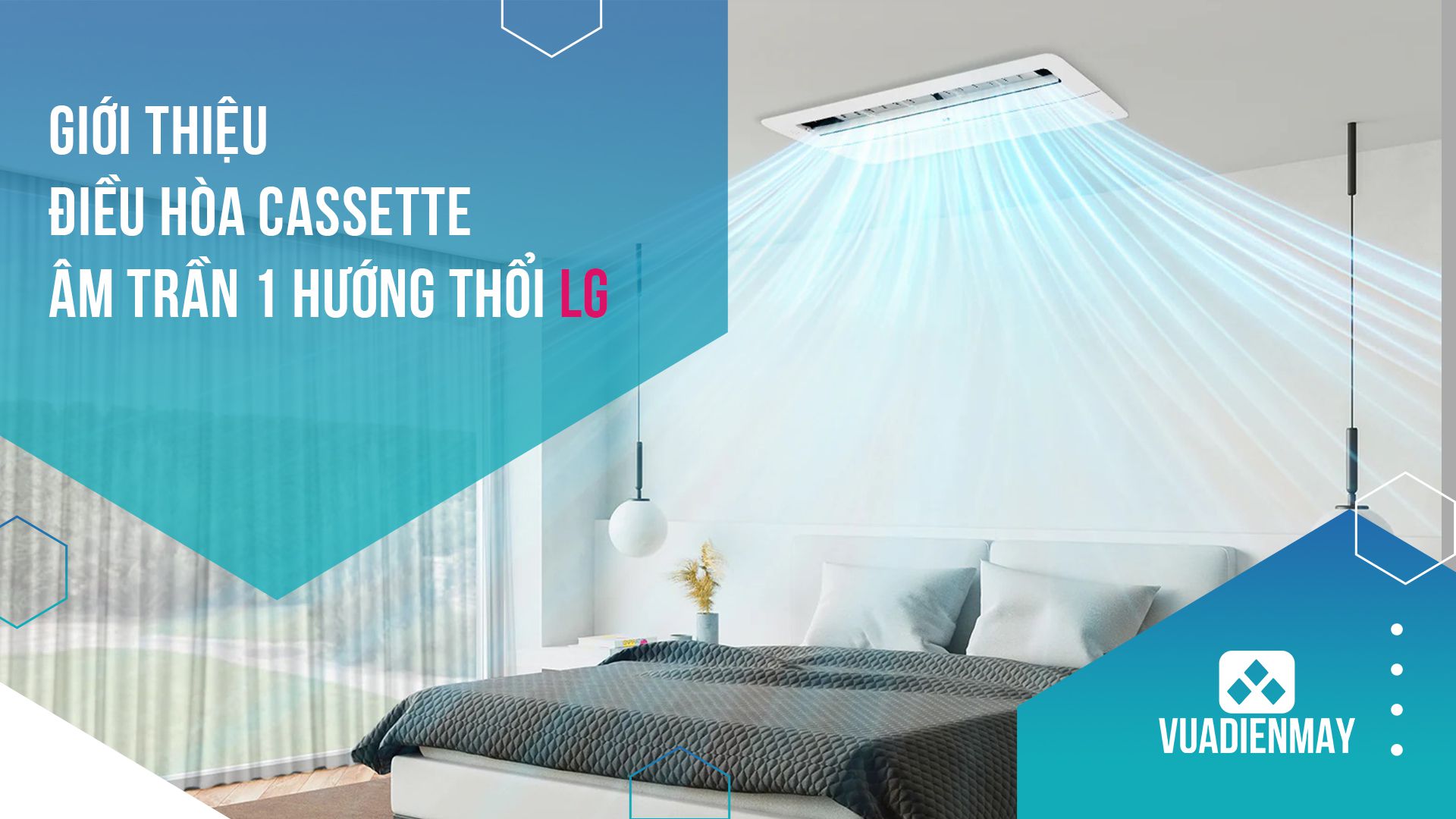 cassette âm trần 1 hướng thổi lg