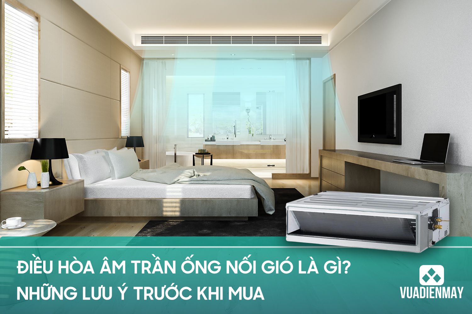 điều hòa âm trần nối ống gió