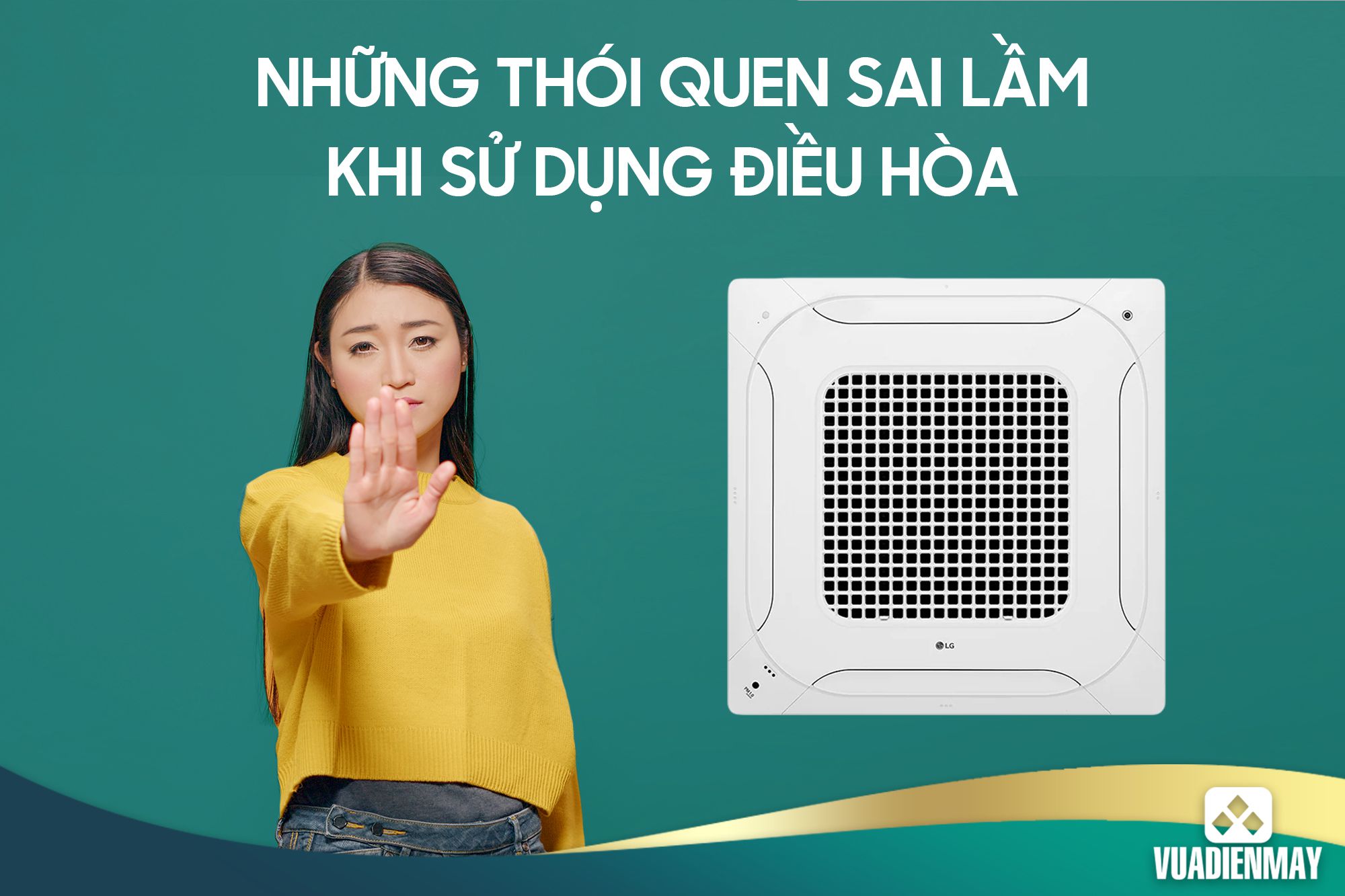sai lầm khi sử dụng điều hòa 1