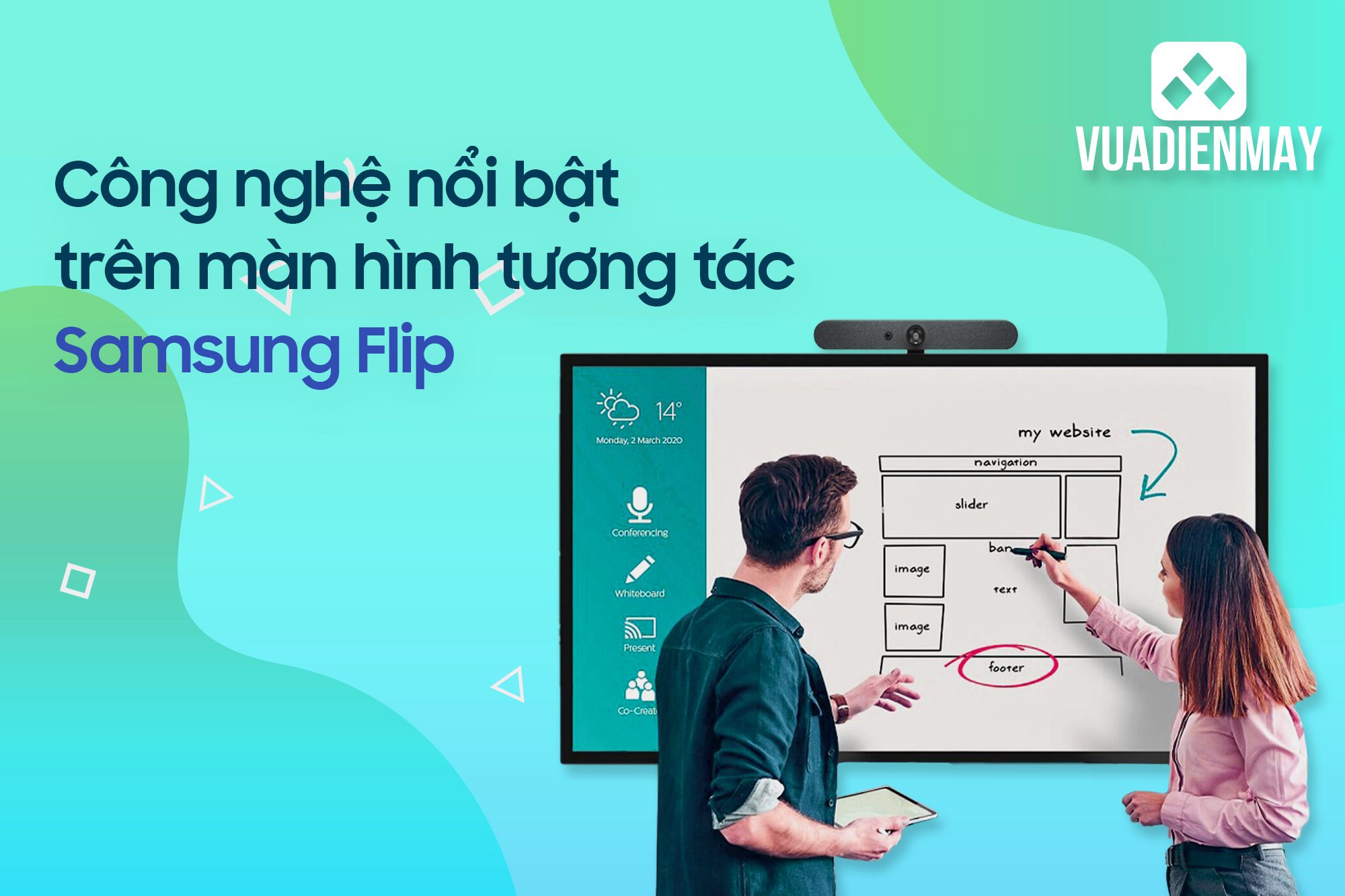 màn hình tương tác Samsung Flip 1