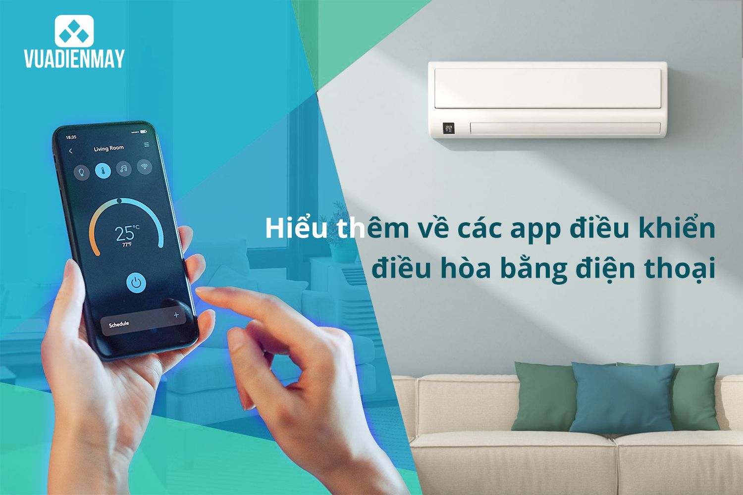 điều khiển điều hòa bằng điện thoại