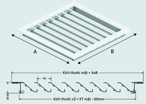miệng gió điều hòa