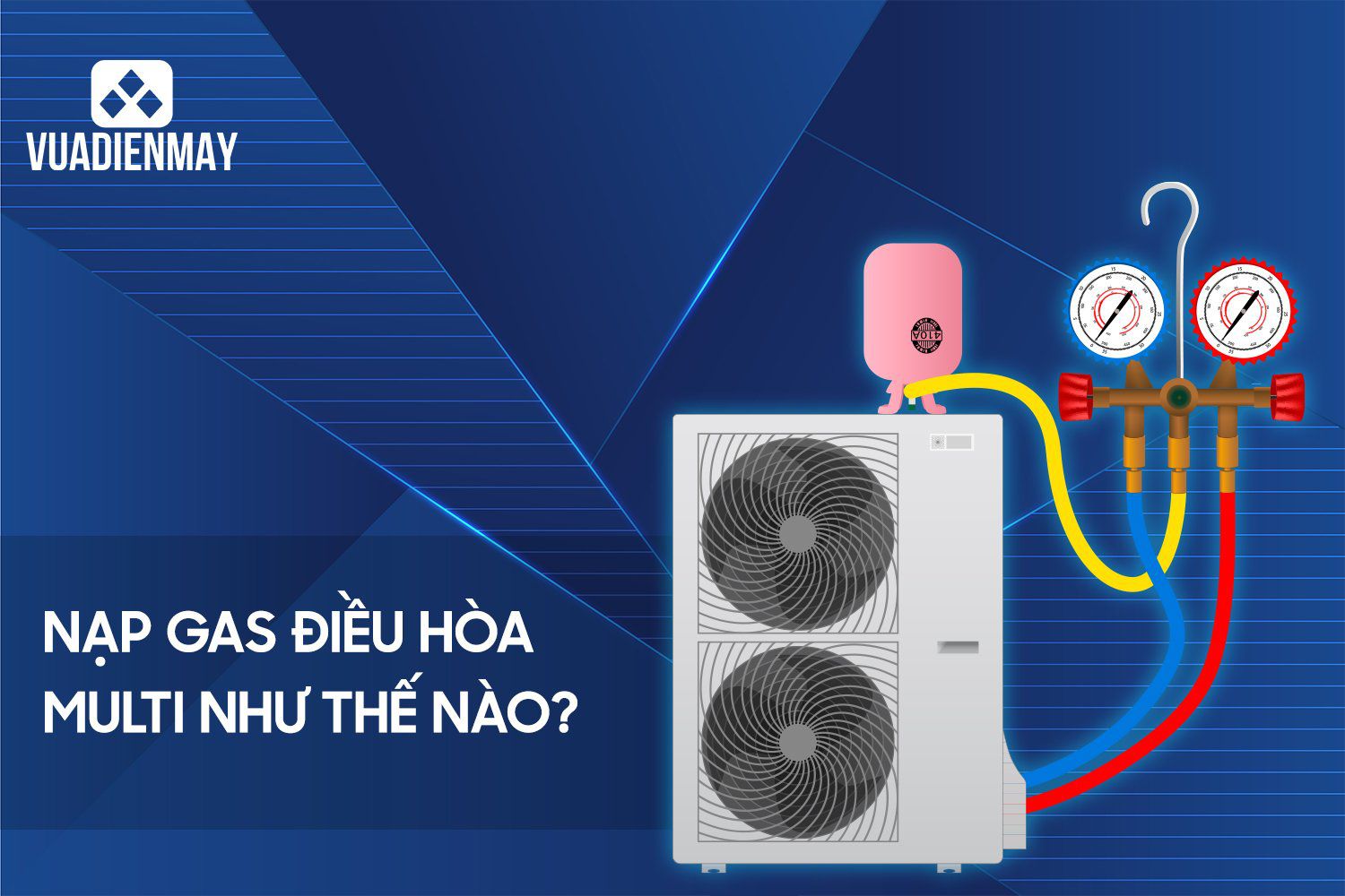 nạp gas điều hòa multi 1