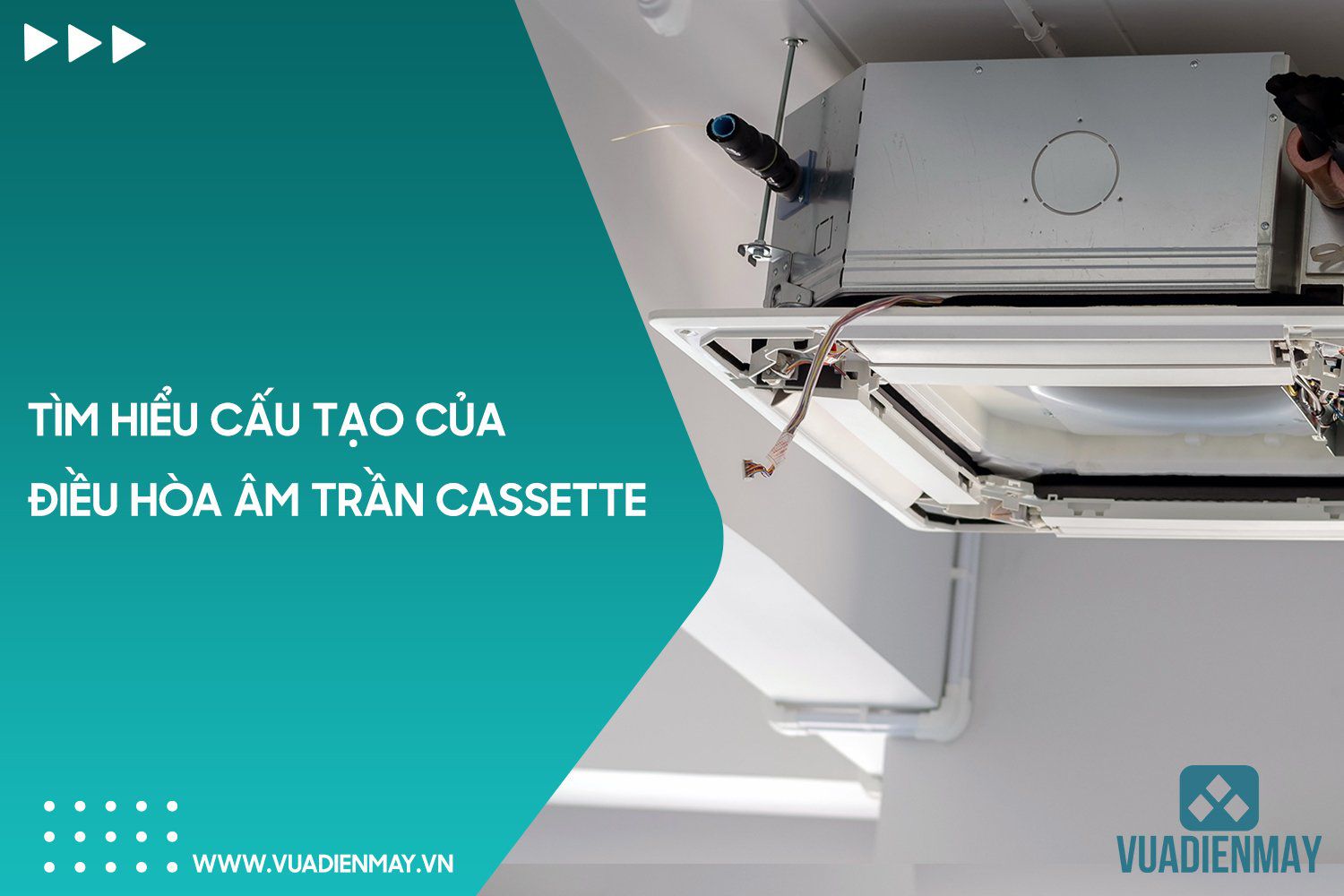 cấu tạo điều hòa âm trần cassette