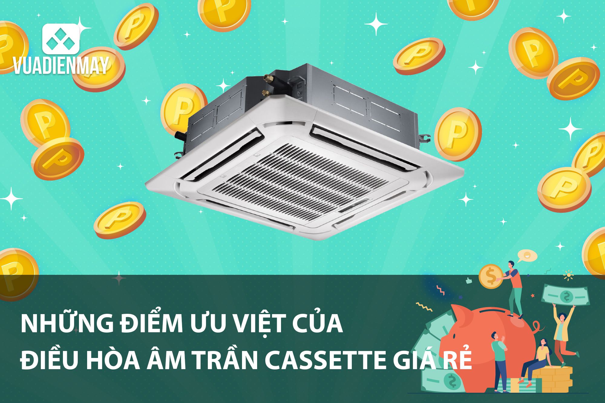 điều hòa âm trần cassette giá rẻ 1