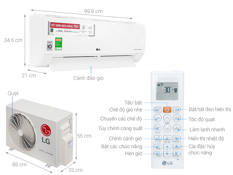 lg 18000btu 1 chiều